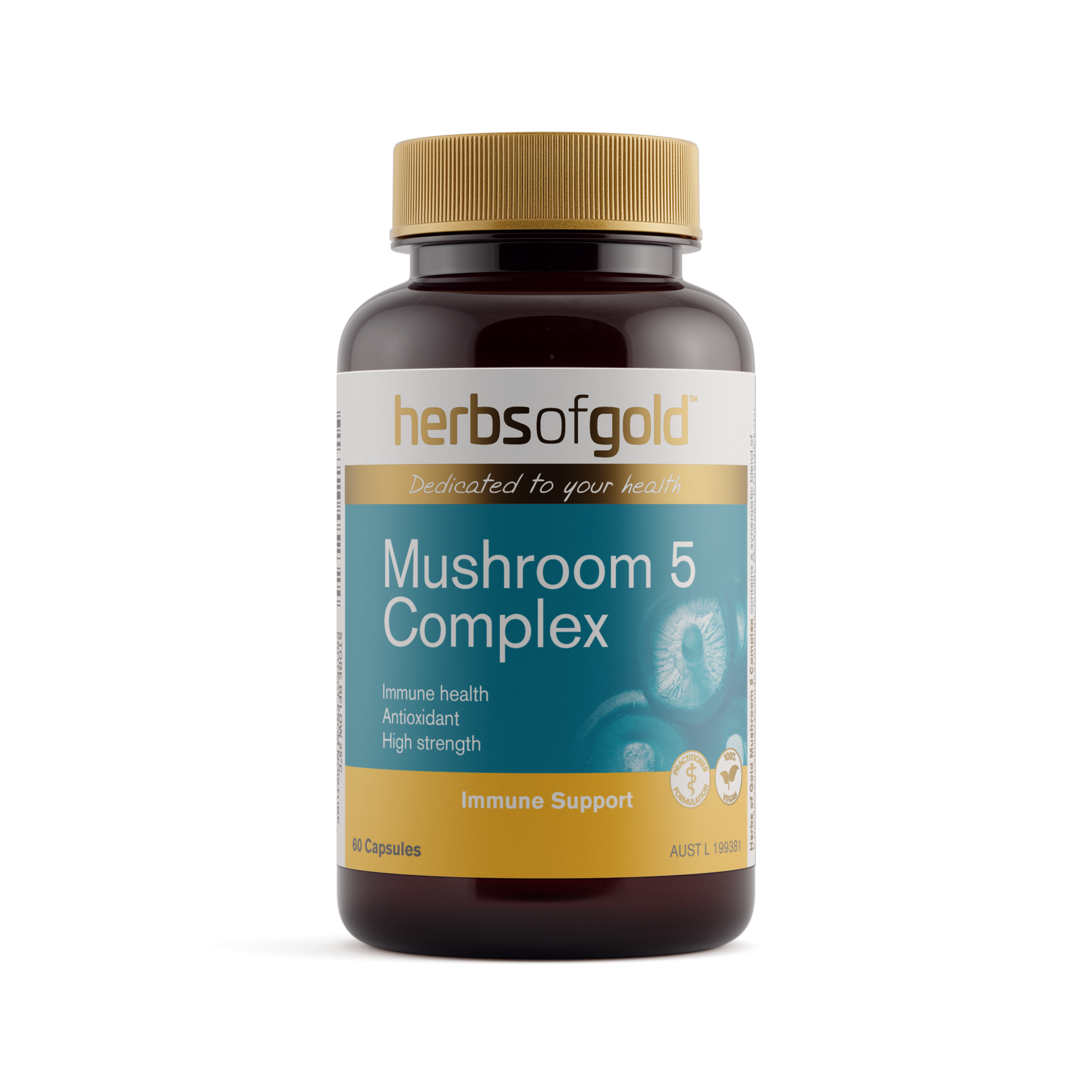 Herbs of Gold Mushroom 5 Complex 60 capsules