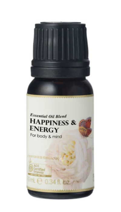 Ausganica Certified Organic Essential Pil Blend: Happiness & Energy