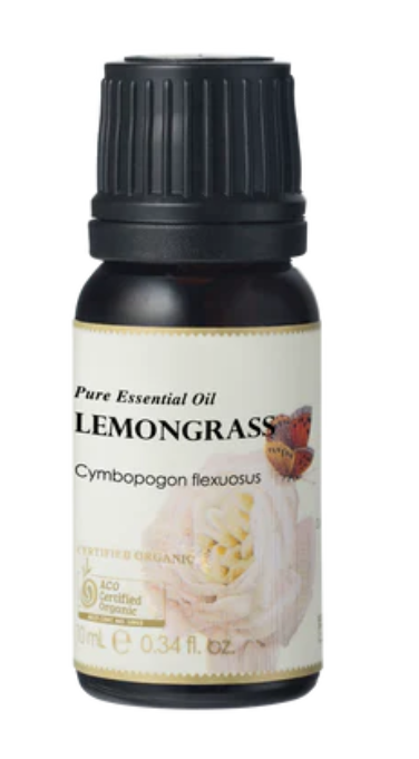 Ausganica 100% Certified Organic Lemongrass Essential Oil 10ml