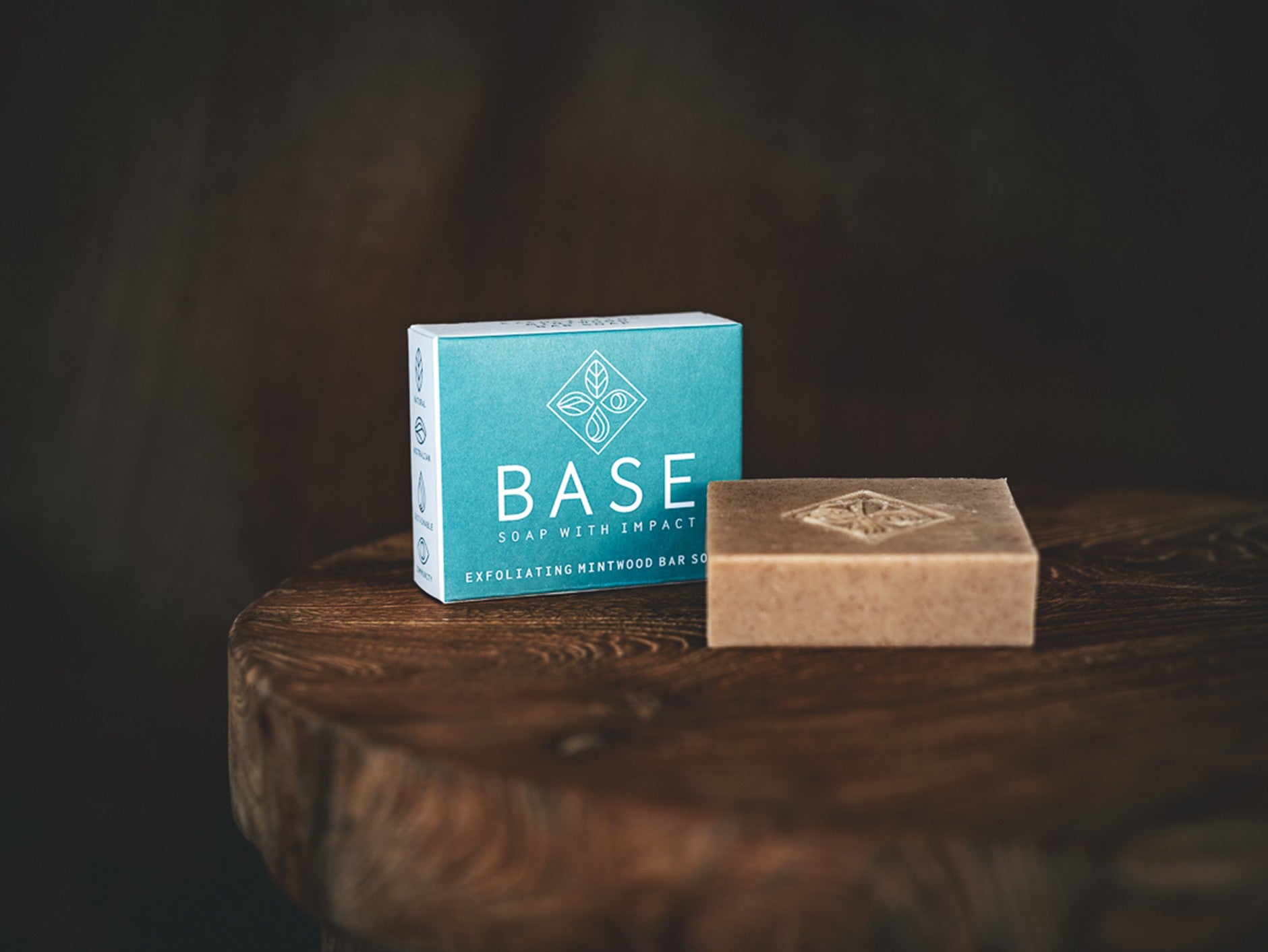 Base Soap with Impact: Exfoliating Mintwood Bar Soap