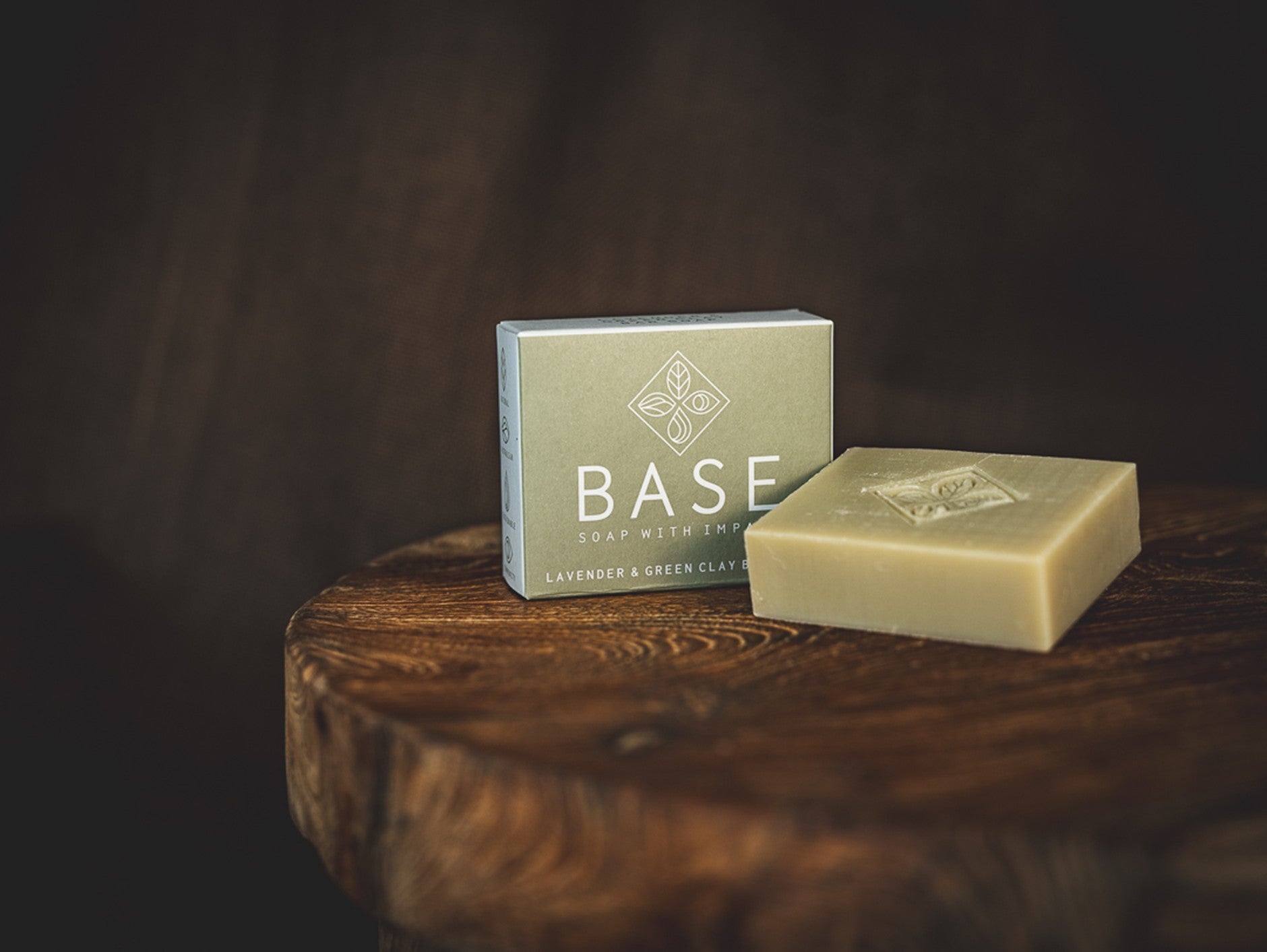 Base Soap with Impact: Lavender & Green Clay Bar Soap