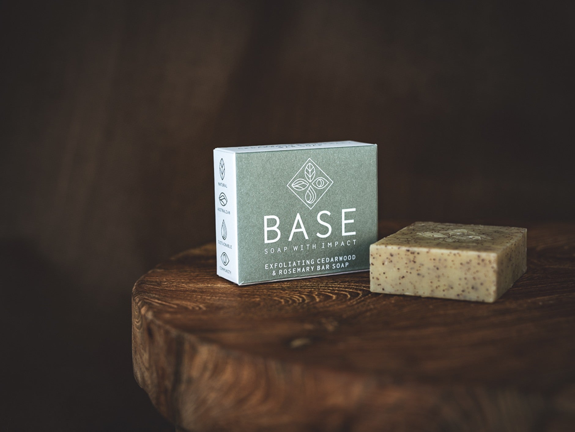 Base Soap with Impact: Exfoliating Cedarwood & Rosemary Bar Soap