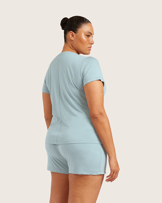 Boody Goodnight Sleep Tee - Mineral Blue