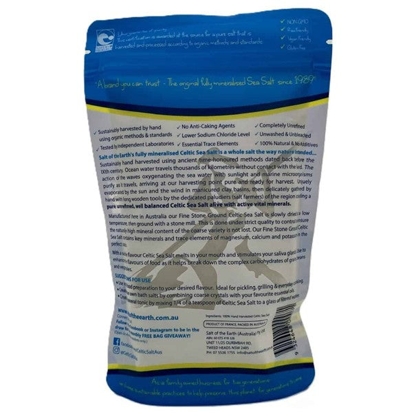 Salt of the Earth Hand Harvested Celtic Sea Salt Fine