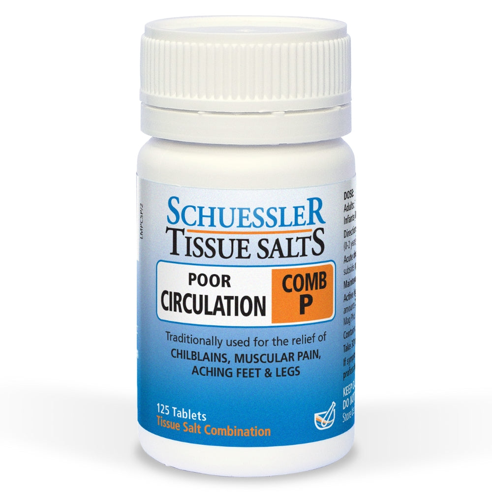 Schuessler Tissue Salts Poor Circulation (Comb P) 125t