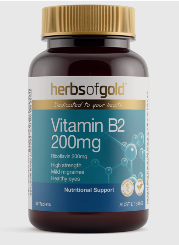 Herbs of Gold Vitamin B2 200mg 60t