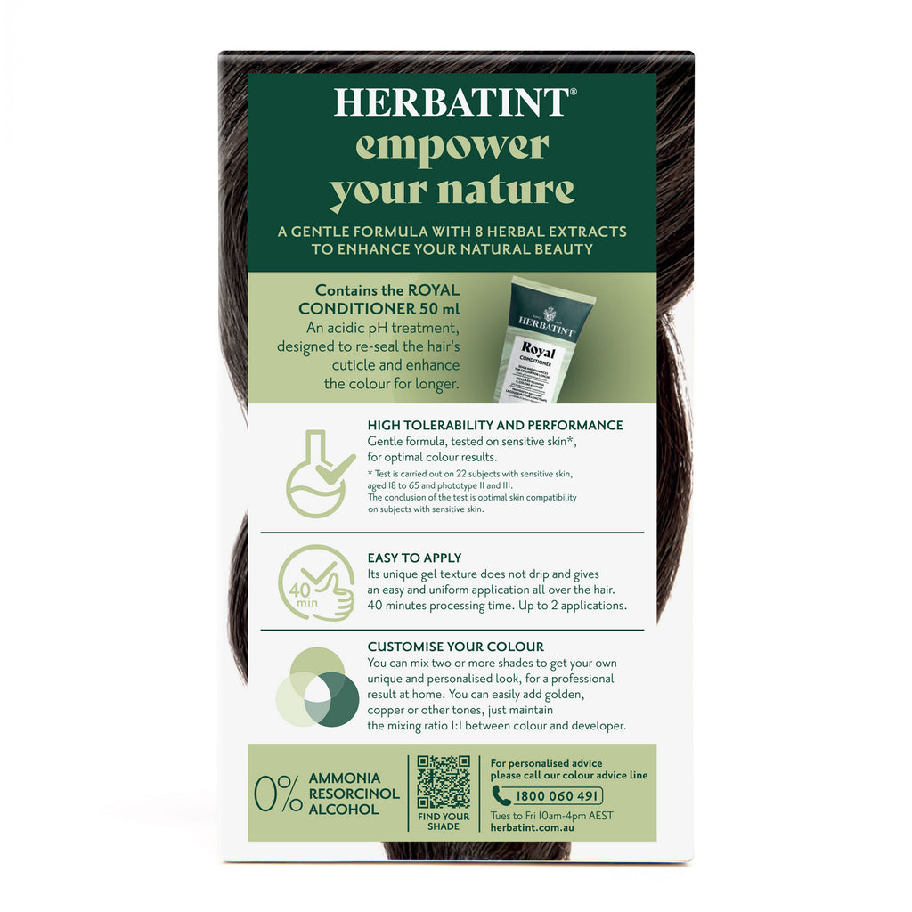Herbatint 3N Dark Chestnut hair colour box angled view
