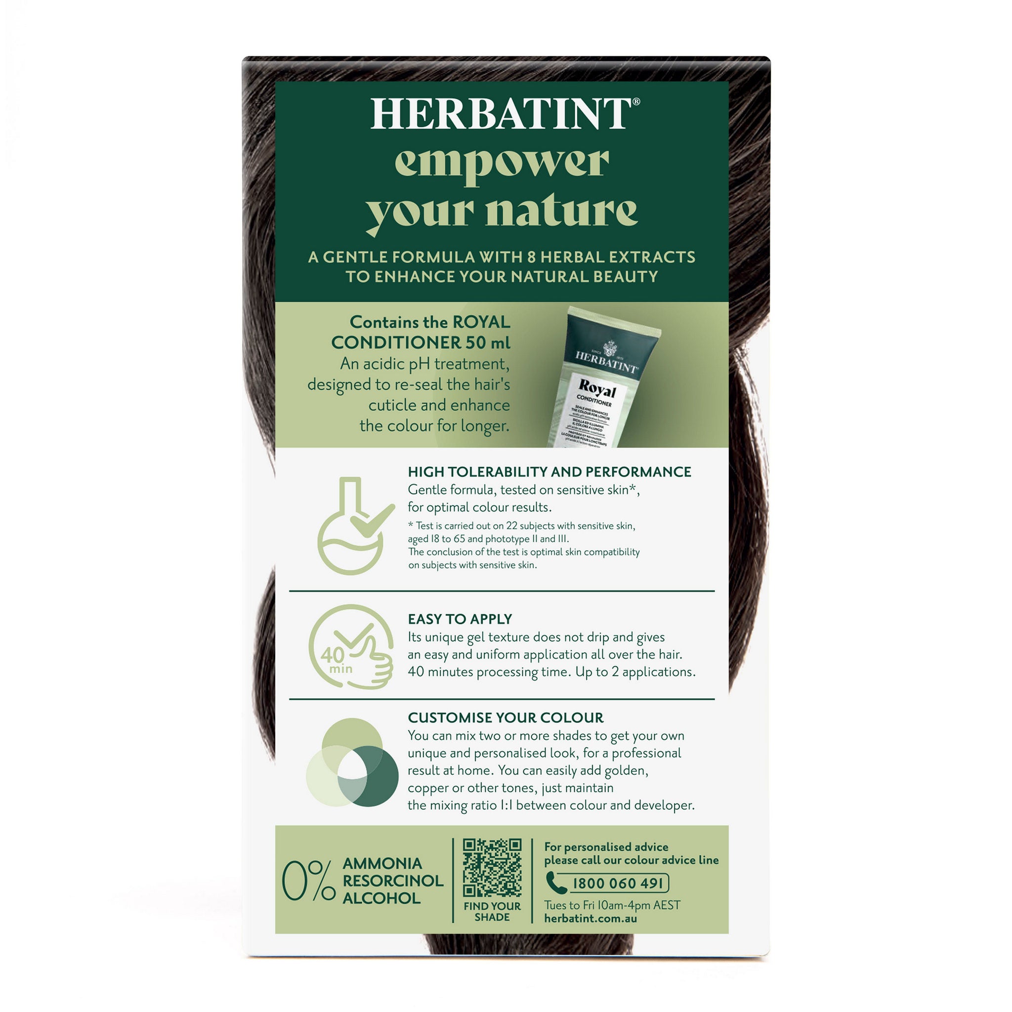 Herbatint 3N Dark Chestnut hair colour box angled view