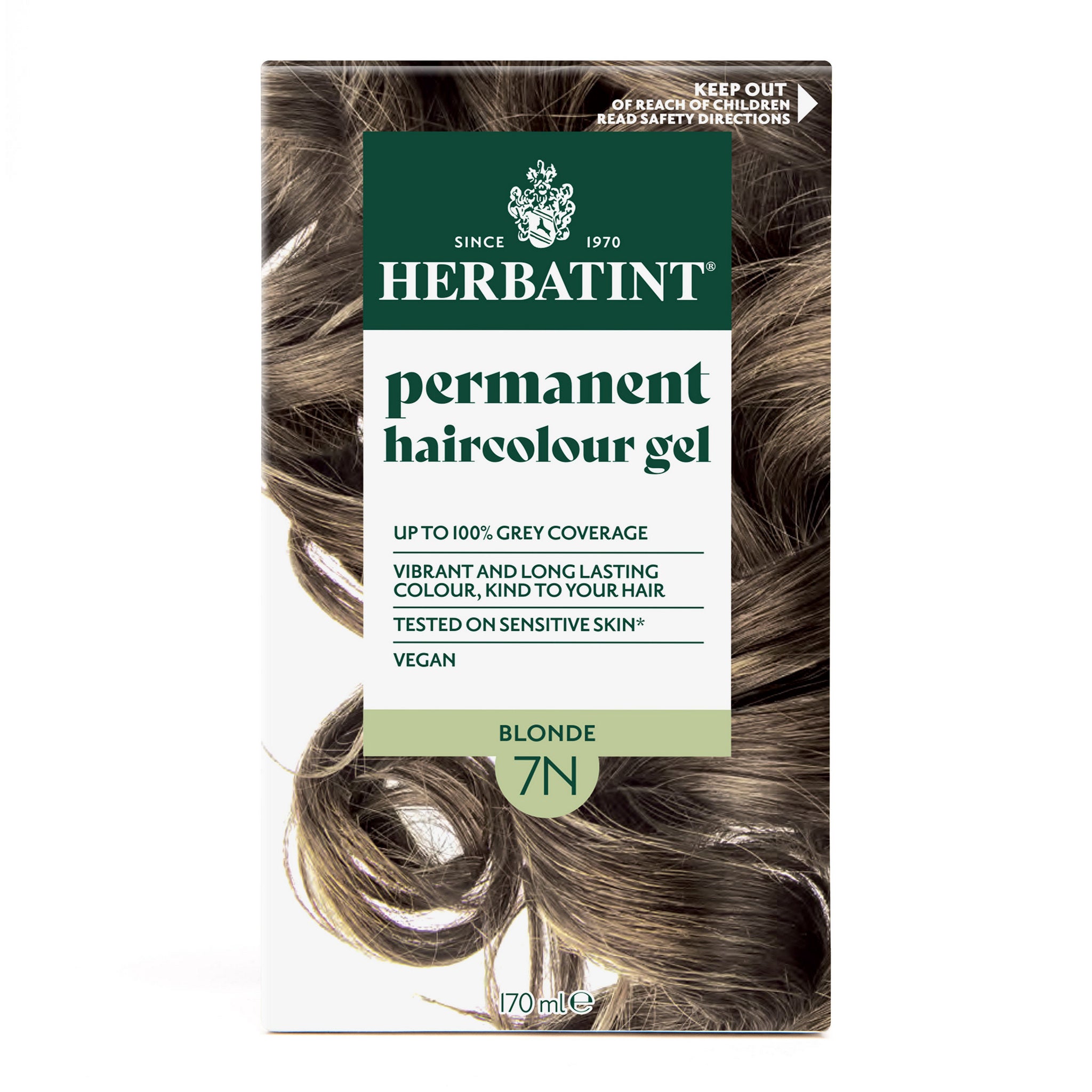 Herbatint 7N Blonde Natural Permanent Hair Colour 170ml front view