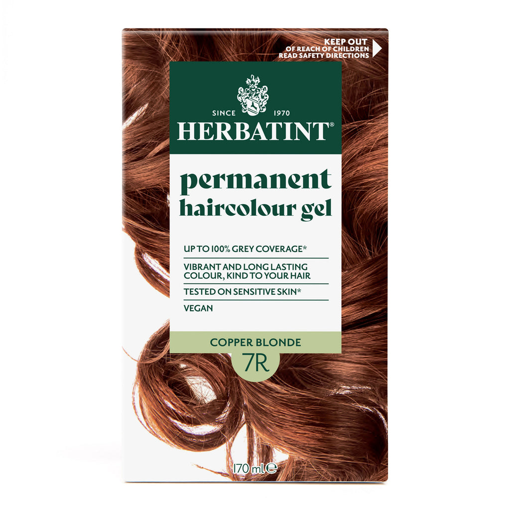Herbatint 7R Copper Blonde Natural Permanent Hair Colour 170ml front view