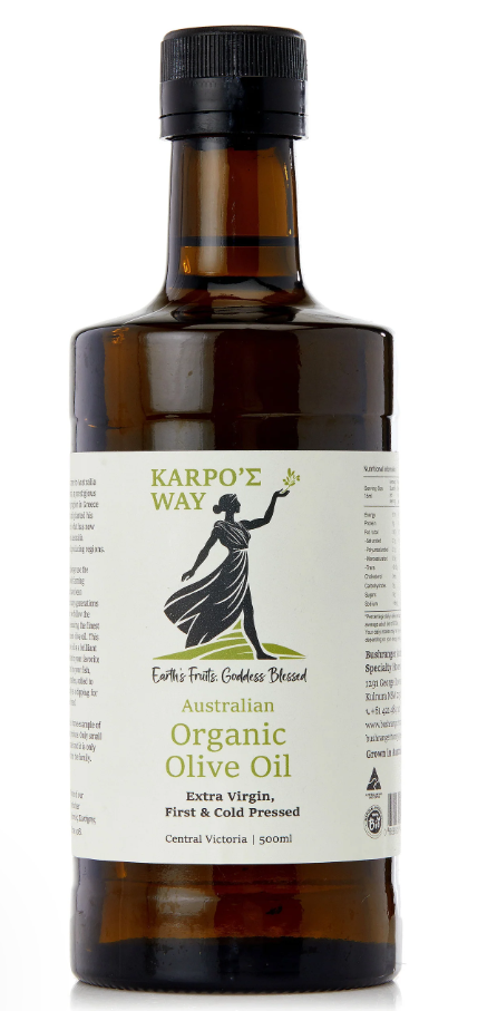 Karpos Way Australian Organic Estra Virgin Olive Oil 500ml