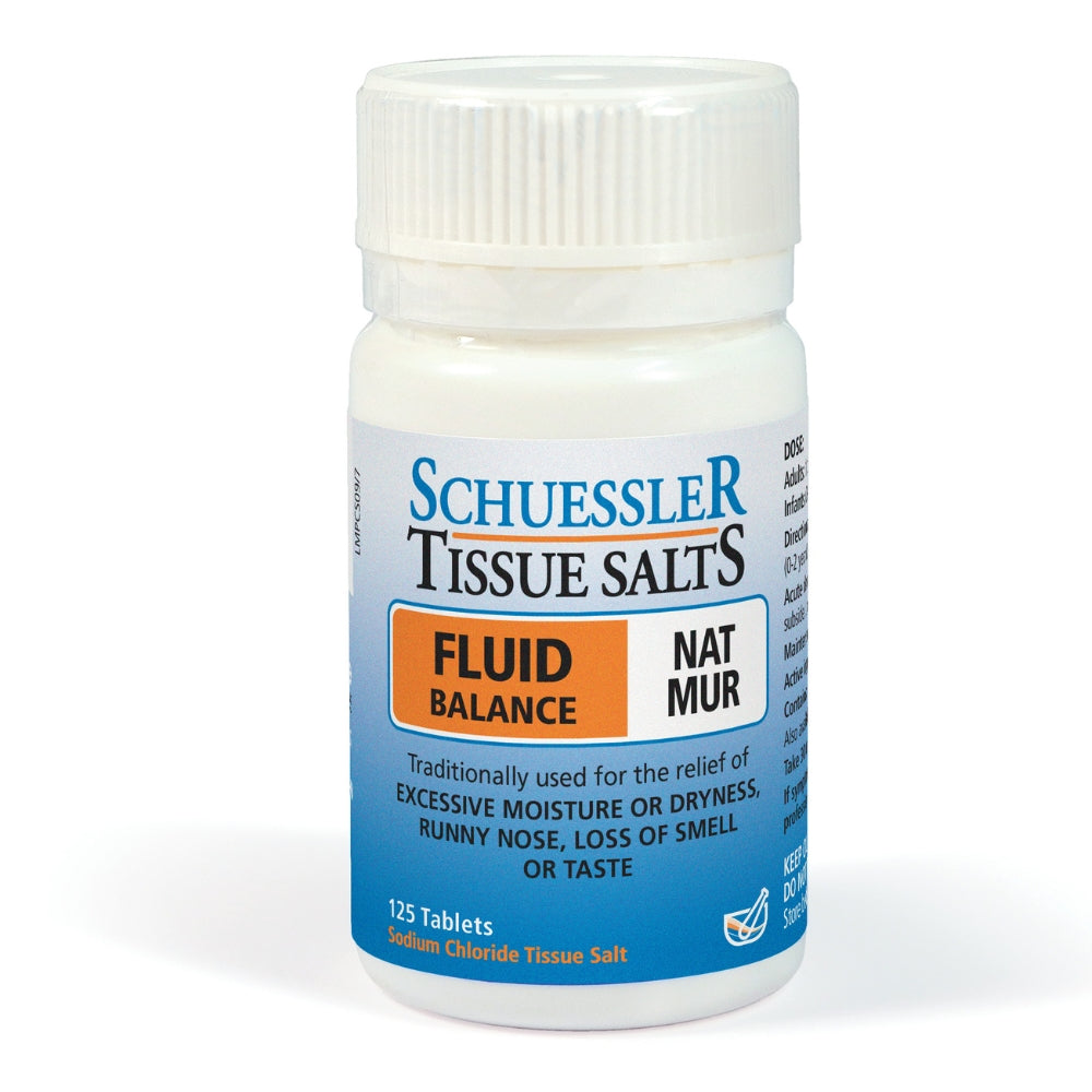 Schuessler Tissue Salts- Fluid Balance (Nat Mur) 125t