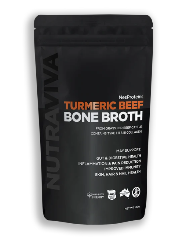 Nutraviva Turmeric Beef Bone Broth 100g