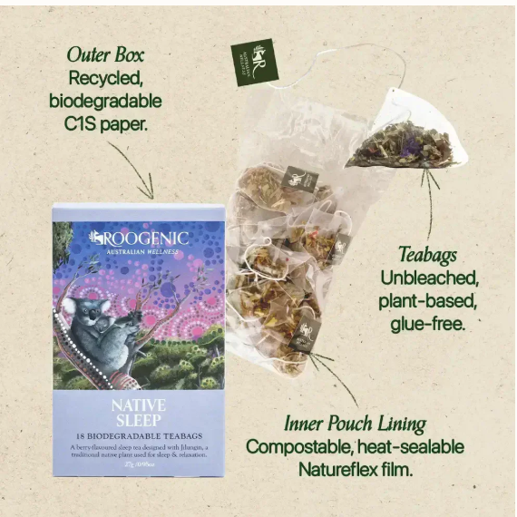 Roogenic Australian Native Sleep Tea (18 bags)