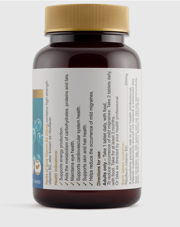 Herbs of Gold Vitamin B2 200mg 60t