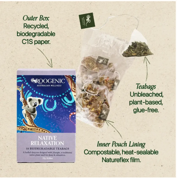 Roogenic Australian Native Relaxation Tea 18tb