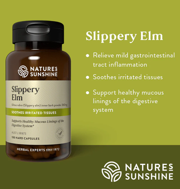 Natures Sunshine Slippery Elm 100c